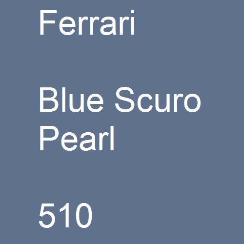 Ferrari, Blue Scuro Pearl, 510.